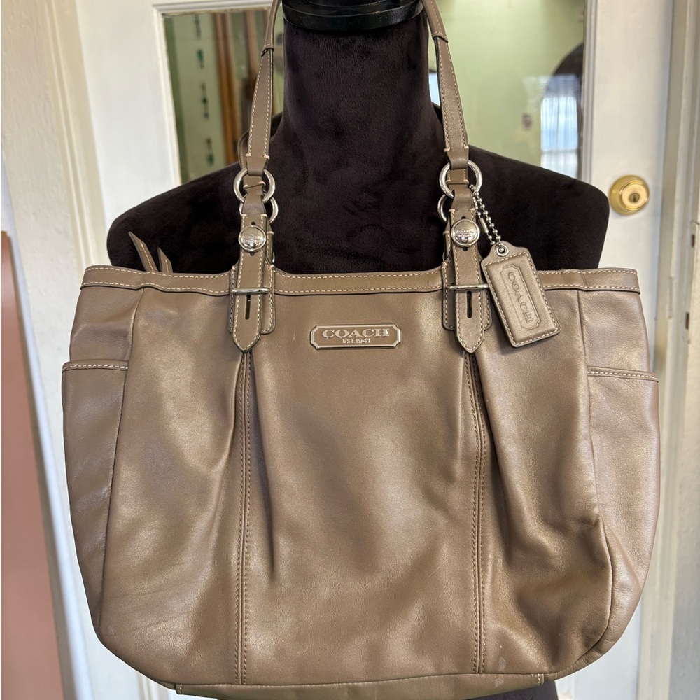 Coach Brown Leather Tote Bag